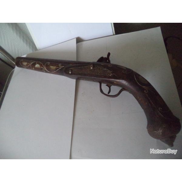 pistolet a pierre silex