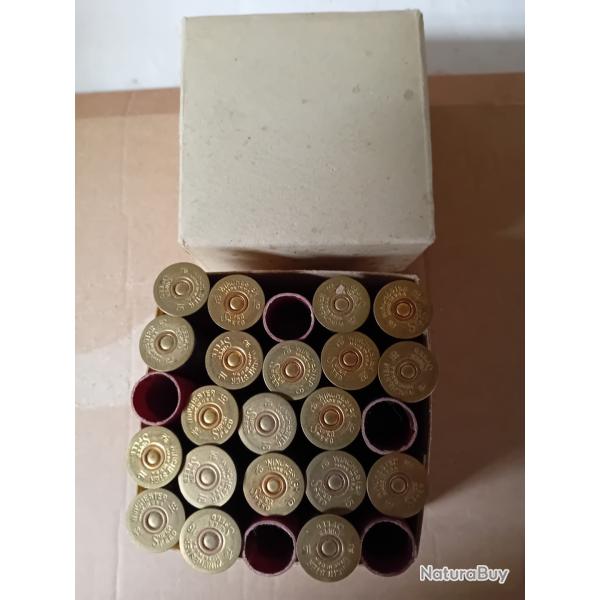 Bote de 25 douilles anciennes cartons  WINCHESTER cal 16CAL