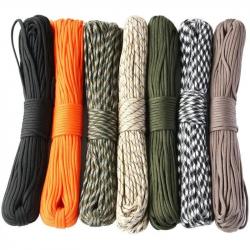 Paracorde 9 Coeurs Forêt 5 Mètres Diamètre 4mm Corde Survie D'escalade de Tente Tactique Militaire