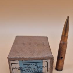 Boite de patronen inerte complète pour la collection ww2 datée 1939