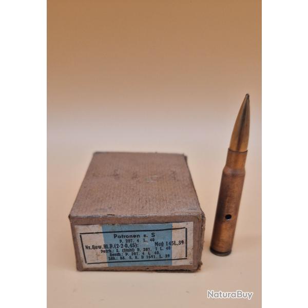 Boite de patronen inerte complte pour la collection ww2 date 1939