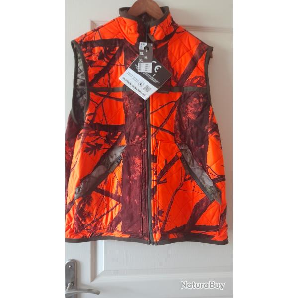 gilet de chasse  fluo rversible neuf jamais servi