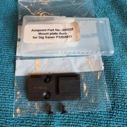 Plaque (embase) d'adaptation montage Acro Aimpoint pour Sig P320