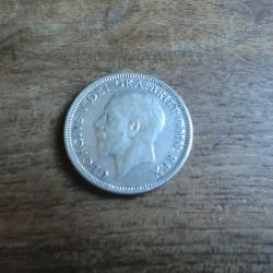 monnaie argent one shilling  1935