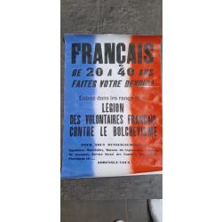 Affiche recrutement LVF / WW2