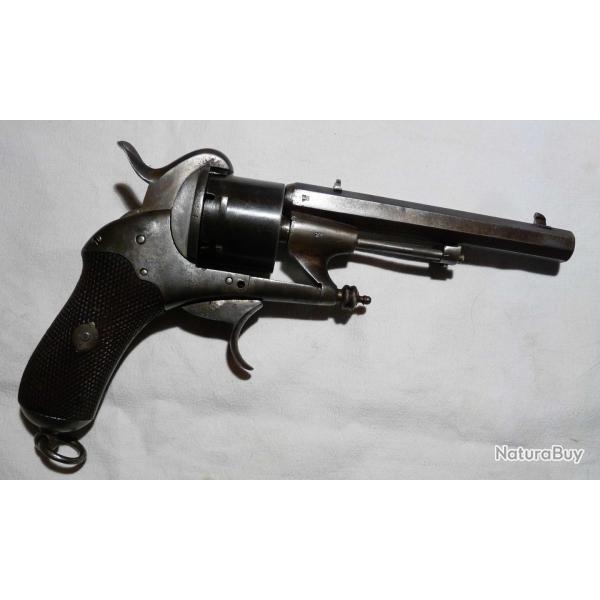 REVOLVER CHAMELOT DELVIGNE A BROCHE Modle 1864 LIEGE 9 mm