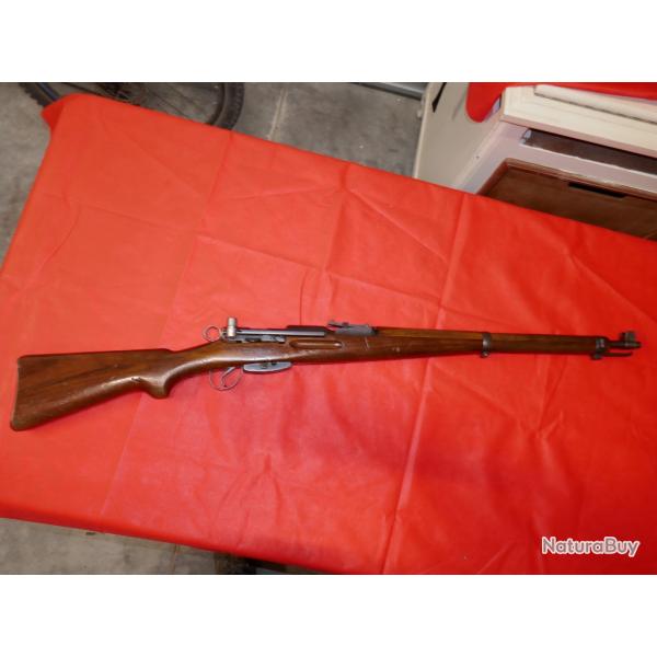 Fusil SCHMIDT RUBIN K31 en 7.5x55 Swiss canon jaug en 7.52