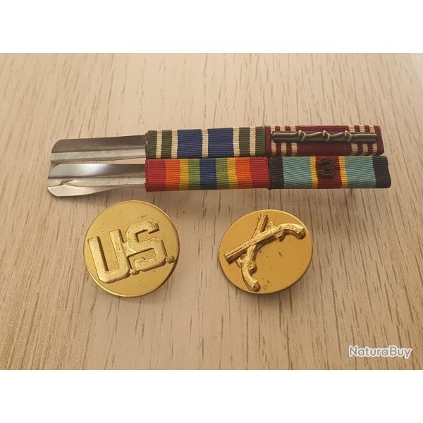 Rappels dcos disques de col US. Insignes