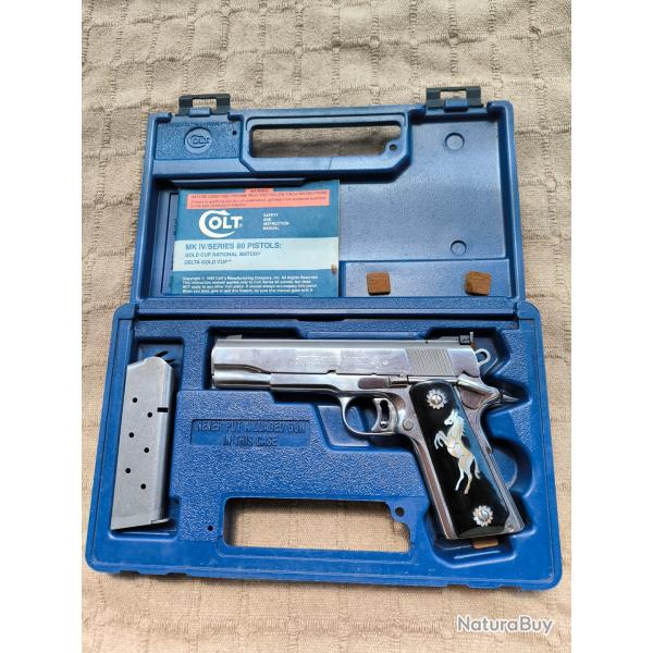 PISTOLET  COLT  45mm 1911 GOLD CUP NATIONAL MATCH MK IV  45ACP auto