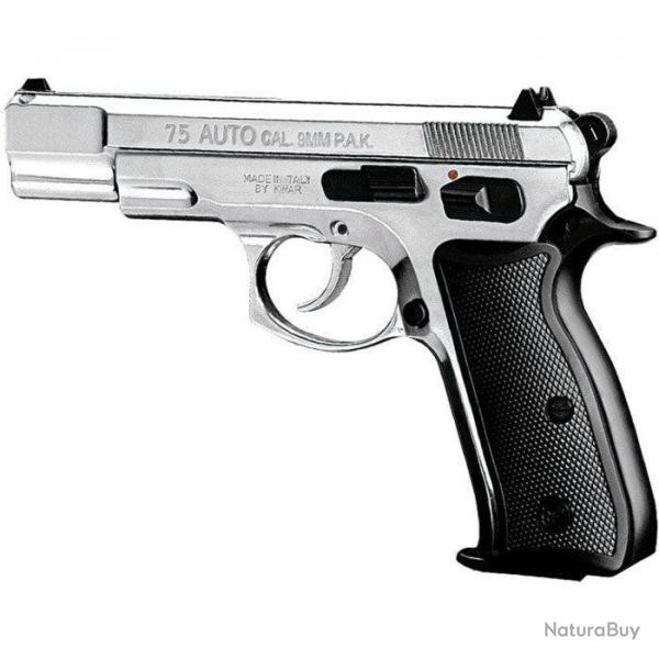 Wahoo ! Pistolet Kimar Auto 75 Cal. 9mm Pack - Chrome