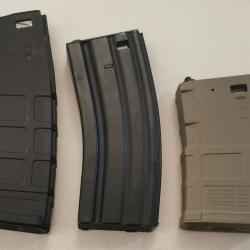 3 chargeurs airsoft AEG,