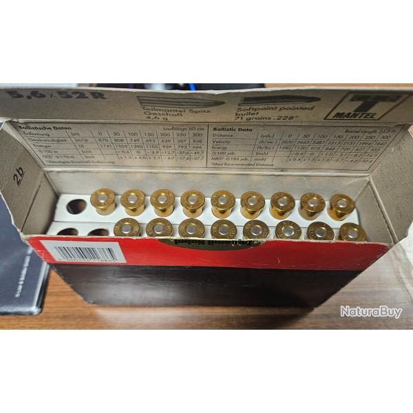 Boite incomplte RWS 5,6x52R