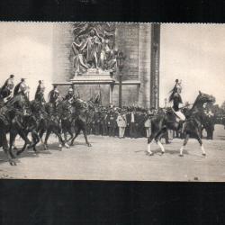 la garde républicaine , arc de triomphe cpa