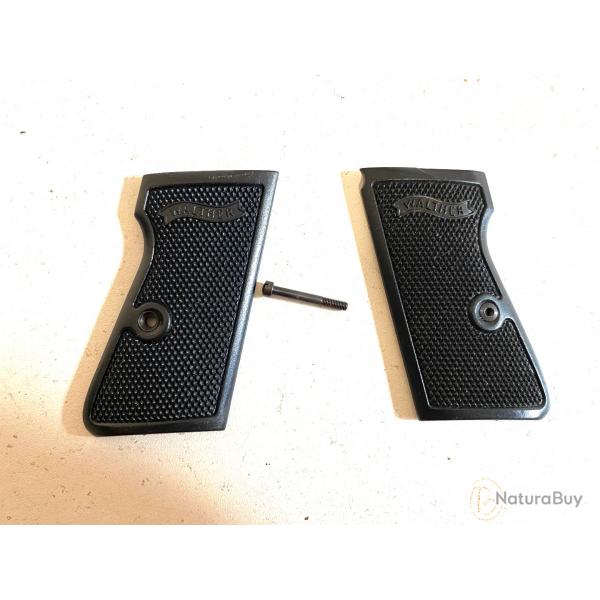 Ancienne pogne Plaquette pour Pistolet walther PP Ulm avec vis