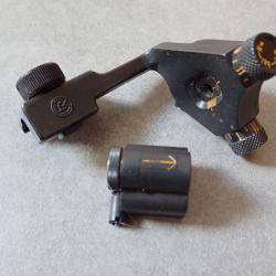 MAGNIFIQUE DIOPTRE + TUNNEL pour fusil K31 Rubin Schmidt Suisse