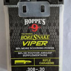BoreSnake / Cordon de nettoyage Hoppe's pour armes calibre .30 / .308 / 7,62