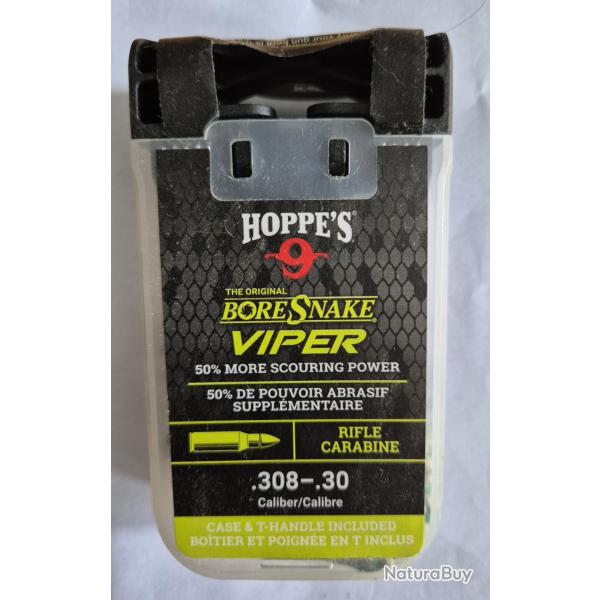 BoreSnake / Cordon de nettoyage Hoppe's pour armes calibre .30 / .308 / 7,62