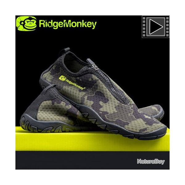 Chaussures RidgeMonkey Apearel Dropback Aqua Shoes Camo 45