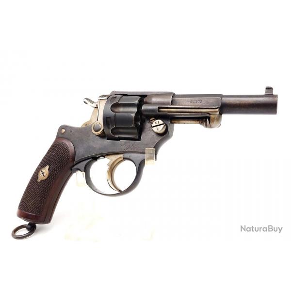 REVOLVER REGLEMENTAIRE OFFICIER CHAMELOT DELVIGNE MODELE MAS 1874 ST ETIENNE 1875 CALIBRE 11MM 73 - 