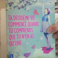 Ta deuxième vie commence quand tu comprends que tu n'en as qu'une par Raphaelle Giordano - Pocket -