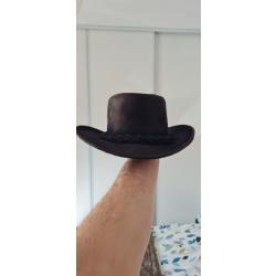 Chapeau en cuir australien L