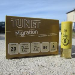 25 Cartouches Tunet Migration 20/70 no6