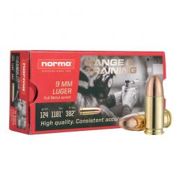 Munitions NORMA Range & Training FMJ 115gr x50