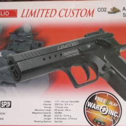 TANFOGLIO LIMITED CUSTOM CO2 + HOSTER + LUNETTE + BILLES ET CARTOUCHE GAZ