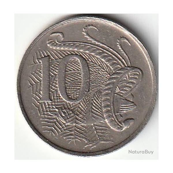 Pice de Monnaie Australie 10 Cents Elizabeth II 2e effigie 1967