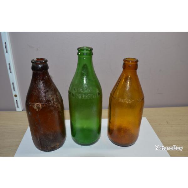 Lot de 3 bouteilles de bires US Arme Amricain 1939/1945 D.Day WW2 Drinks Military (23)