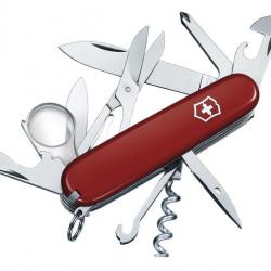 COUTEAU VITORINOX EXPLORER 12P ROUGE LOUPE