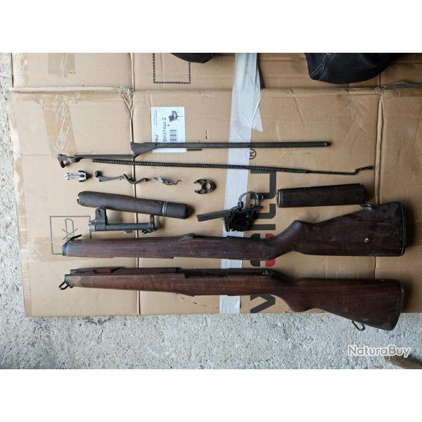 Lots Pice m1 garand us ww2 crosse levier d'armement pontet garde main m1