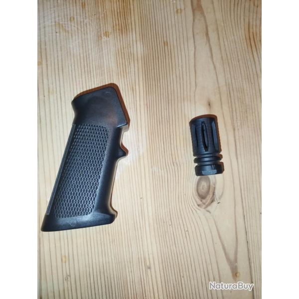 Poigne arrire et cache flamme M4 airsoft
