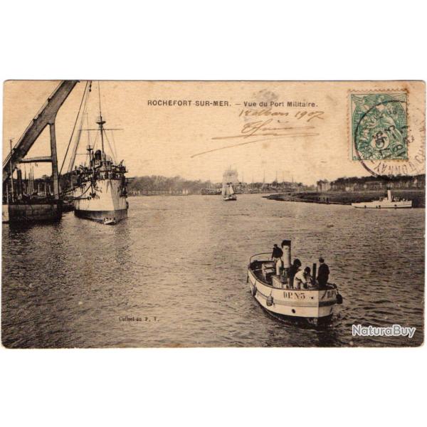 CPA - MARINE Militaire -ROCHEFORT -SUR-MER- Vue Port Militaire  N1410