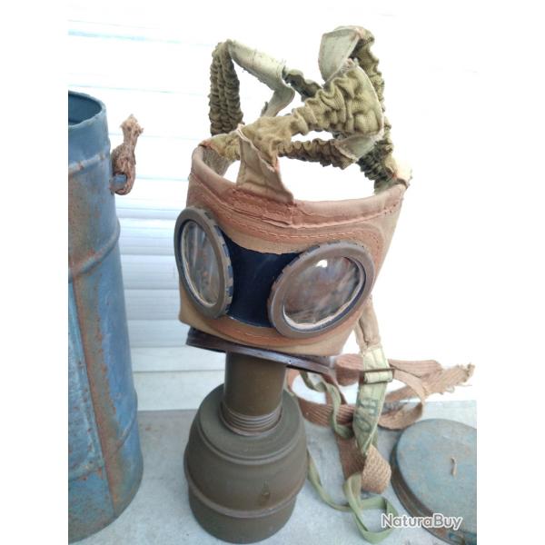 Masque  gaz collection DUCEL  WW2 en tb, entre 1938 et 1939