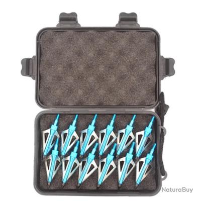 Lot De 6 Pointes De Flèches BroadHead JX Shortcut - Chasse & Tir à L'arc - ManKung