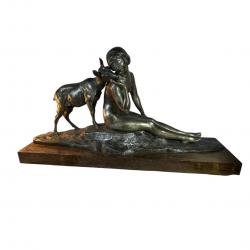 Morlon la confidence Bronze argente'