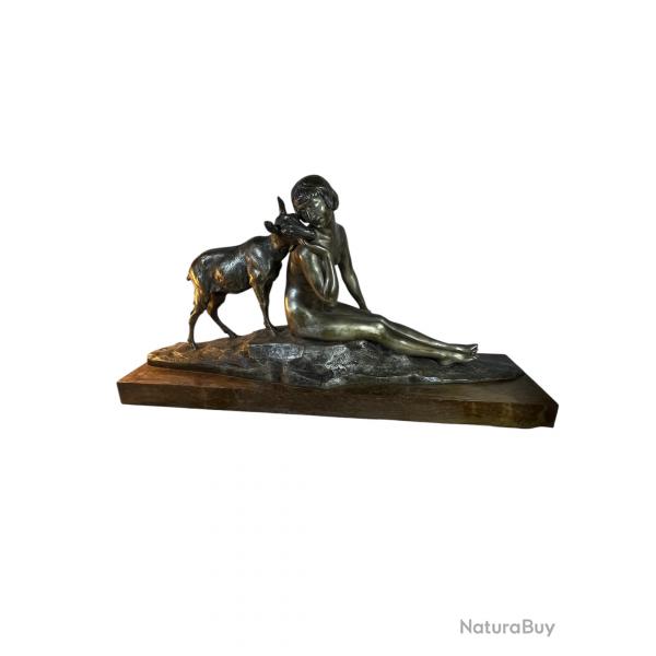 Morlon la confidence Bronze argente'