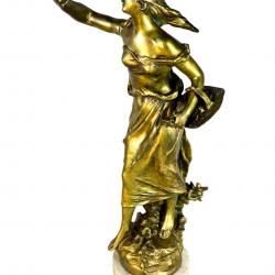 Auguste Moreau sculpture bronze