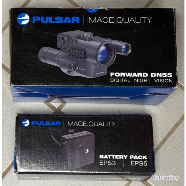 Pulsar DN55 numrique + accessoires (batteries, bague 56mm, sac) - 1re main, prt  l'emploi