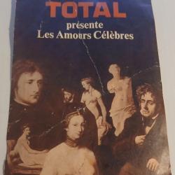 ANCIENS CAMÉES MÉDAILLONS PUBLICITAIRES TOTAL " LES AMOURS CÉLÈBRES "LOT 1