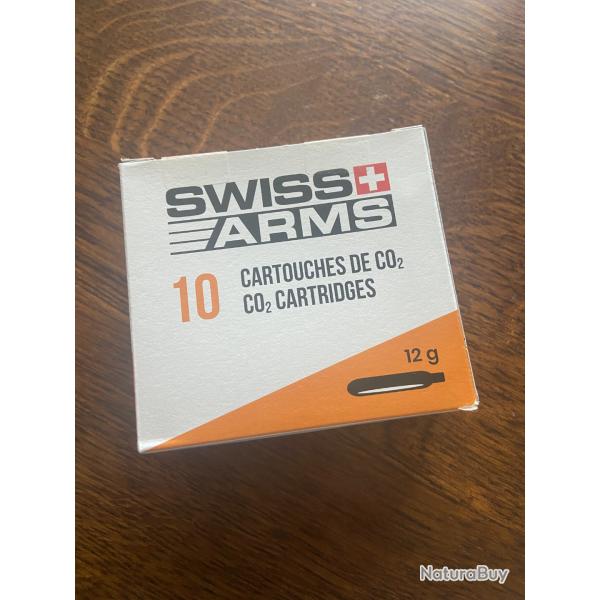 x10 Cartouches Co 12g SWISS ARMS