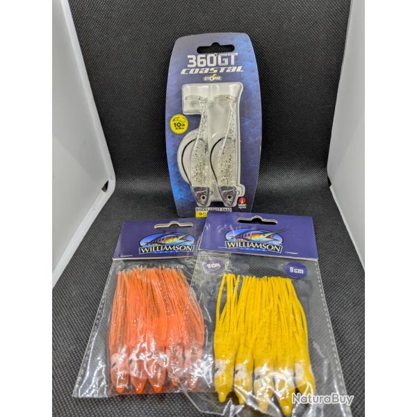 Lot leurres n 15 / 360 GT coastal + Williamson