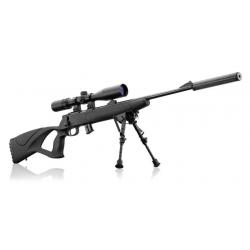 PACK SNIPER CARABINE BO MANUFACTURE CAL 22LR + LUNETTE RTI 2.5-10x42 AVEC LASER + FOURREAU + SILENCI