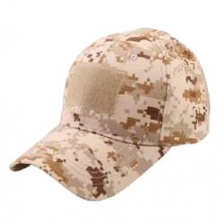 Casquette Pixel Beige/TAN velcro en façade
