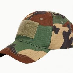 Casquette Treillis Jungle velcro en façade