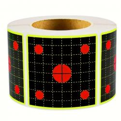 Rouleau de 200 cibles autocollantes carré