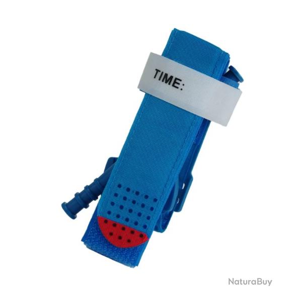 Garrot tourniquet tactique bleu 85cm
