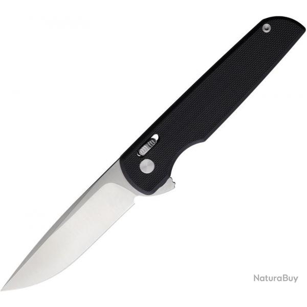Couteau Rough Rider Slide-Lock Lame Acier D2 Manche G10 Noir Clip RR2720