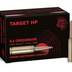 Munition Geco 6.5 Creedmoor Target HP 8.4g 130gr x2 boites